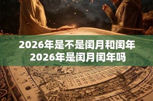 2026年是不是闰月和闰年 2026年是闰月闰年吗 2026年是不是闰月和闰年 2026年是闰月闰年吗