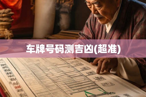 车牌号码测吉凶(超准) 车牌号码测吉凶(超准)