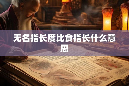 无名指长度比食指长什么意思