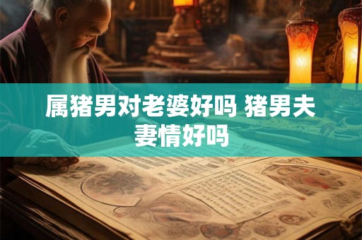 属猪男对老婆好吗 猪男夫妻情好吗