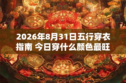 2026年8月31日五行穿衣指南 今日穿什么颜色最旺运