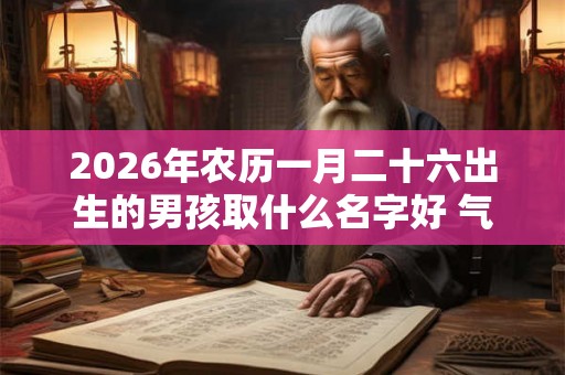 2026年农历一月二十六出生的男孩取什么名字好 气质文艺的名字推荐