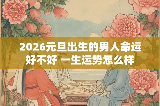 2026元旦出生的男人命运好不好 一生运势怎么样