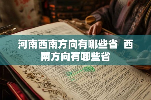 河南西南方向有哪些省  西南方向有哪些省