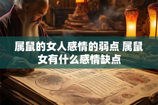 属鼠的女人感情的弱点 属鼠女有什么感情缺点 属鼠的女人感情的弱点 属鼠女有什么感情缺点