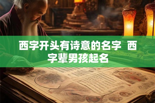 西字开头有诗意的名字  西字辈男孩起名