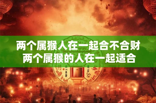两个属猴人在一起合不合财 两个属猴的人在一起适合共同理财吗 两个属猴人在一起合不合财 两个属猴的人在一起适合共同理财吗