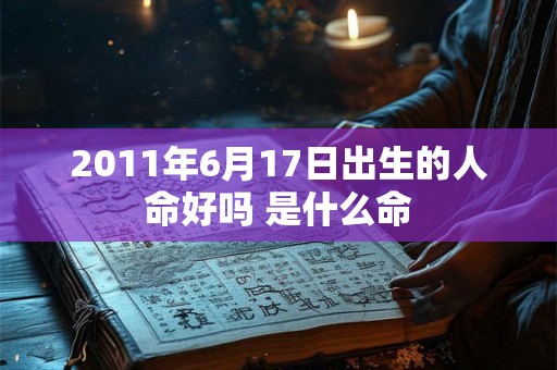 2011年6月17日出生的人命好吗 是什么命