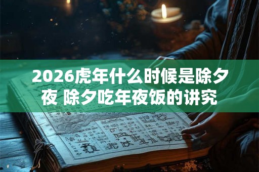 2026虎年什么时候是除夕夜 除夕吃年夜饭的讲究 2026虎年什么时候是除夕夜 除夕吃年夜饭的讲究