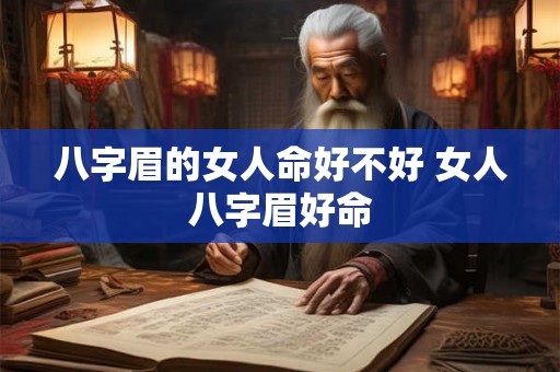 八字眉的女人命好不好 女人八字眉好命 八字眉的女人命好不好 女人八字眉好命