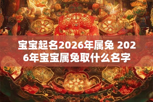 宝宝起名2026年属兔 2026年宝宝属兔取什么名字 宝宝起名2026年属兔 2026年宝宝属兔取什么名字