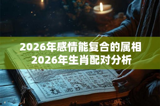 2026年感情能复合的属相 2026年生肖配对分析