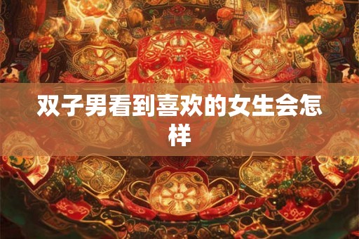 双子男看到喜欢的女生会怎样