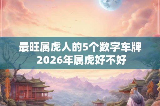 最旺属虎人的5个数字车牌 2026年属虎好不好