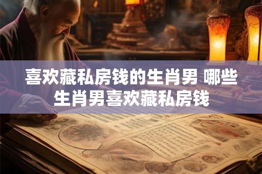 喜欢藏私房钱的生肖男 哪些生肖男喜欢藏私房钱