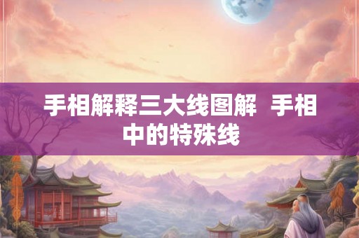 手相解释三大线图解  手相中的特殊线