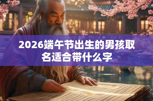 2026端午节出生的男孩取名适合带什么字