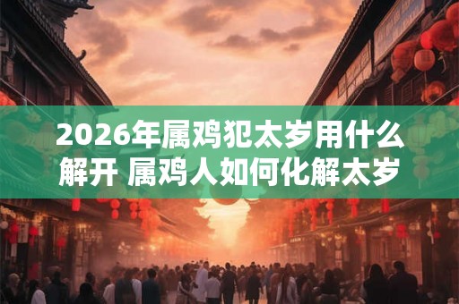 2026年属鸡犯太岁用什么解开 属鸡人如何化解太岁 2026年属鸡犯太岁用什么解开 属鸡人如何化解太岁