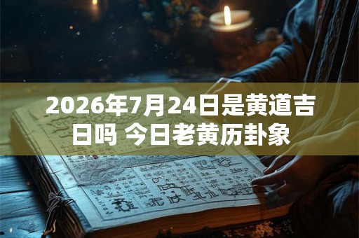 2026年7月24日是黄道吉日吗 今日老黄历卦象