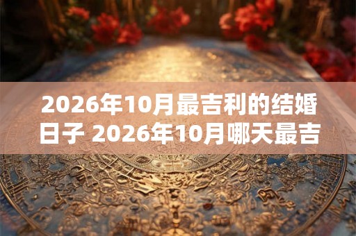 2026年10月最吉利的结婚日子 2026年10月哪天最吉利结婚