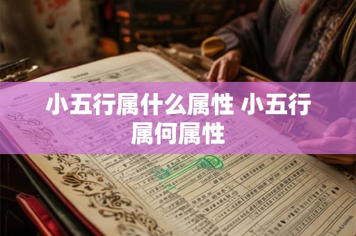 小五行属什么属性 小五行属何属性