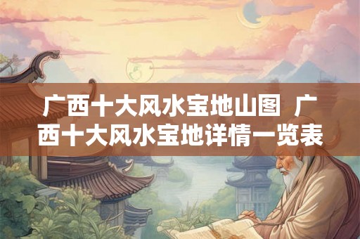 广西十大风水宝地山图 广西十大风水宝地详情一览表 广西十大风水宝地山图 广西十大风水宝地详情一览表