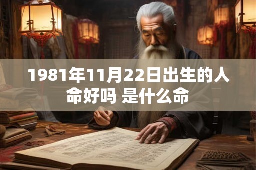 1981年11月22日出生的人命好吗 是什么命