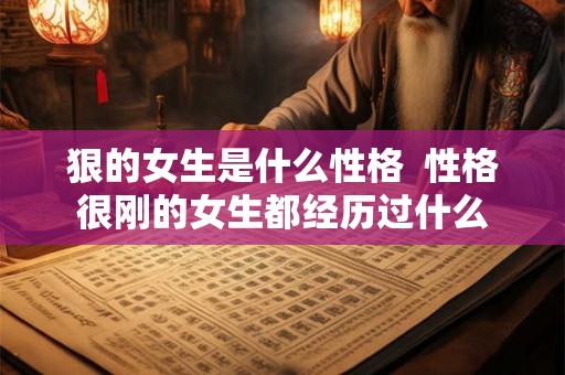狠的女生是什么性格  性格很刚的女生都经历过什么