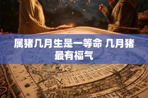 属猪几月生是一等命 几月猪最有福气 属猪几月生是一等命 几月猪最有福气