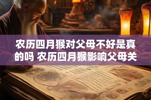 农历四月猴对父母不好是真的吗 农历四月猴影响父母关系