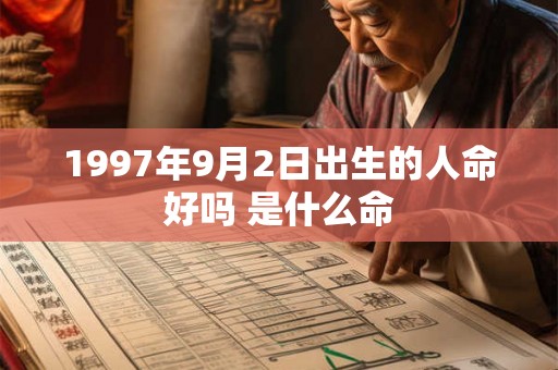 1997年9月2日出生的人命好吗 是什么命