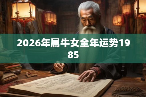 2026年属牛女全年运势1985