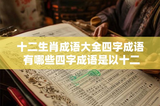 十二生肖成语大全四字成语 有哪些四字成语是以十二生肖为主题的