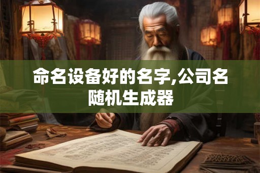 命名设备好的名字,公司名随机生成器