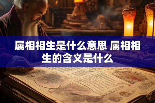 属相相生是什么意思 属相相生的含义是什么