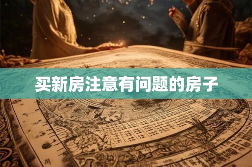 买新房注意有问题的房子