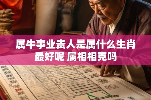 属牛事业贵人是属什么生肖最好呢 属相相克吗 属牛事业贵人是属什么生肖最好呢 属相相克吗