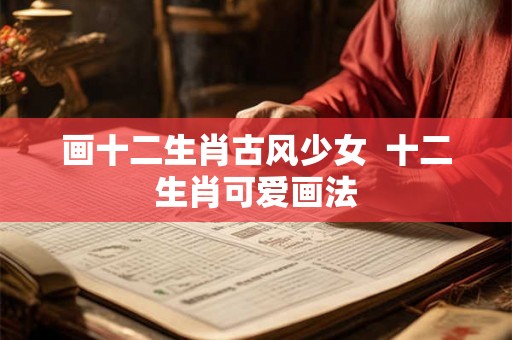 画十二生肖古风少女  十二生肖可爱画法