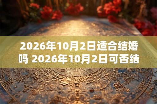 2026年10月2日适合结婚吗 2026年10月2日可否结婚 2026年10月2日适合结婚吗 2026年10月2日可否结婚