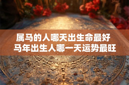 属马的人哪天出生命最好 马年出生人哪一天运势最旺
