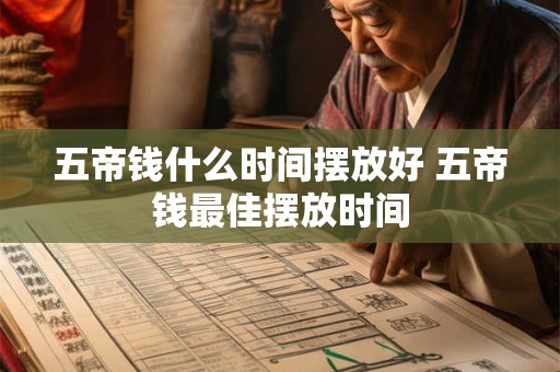 五帝钱什么时间摆放好 五帝钱最佳摆放时间