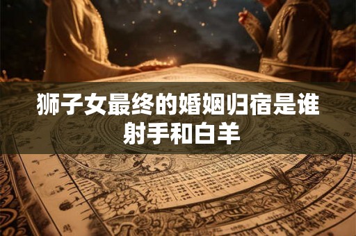 狮子女最终的婚姻归宿是谁 射手和白羊