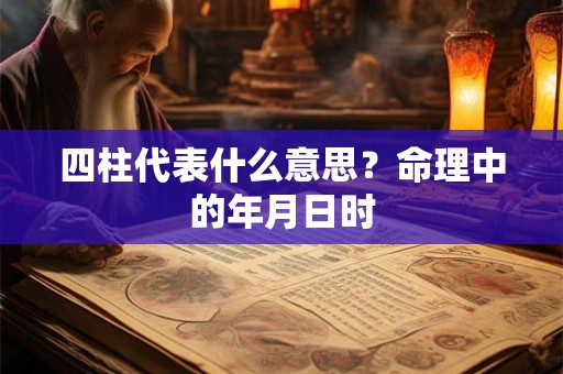 四柱代表什么意思？命理中的年月日时
