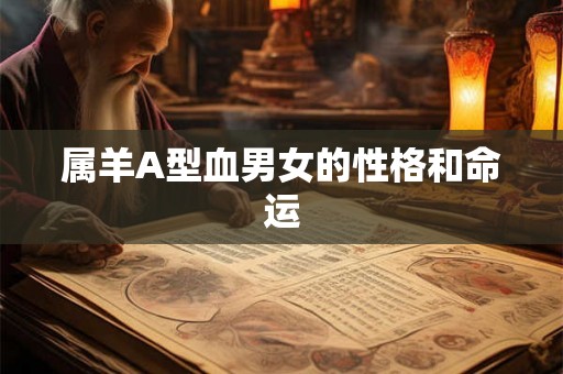 属羊A型血男女的性格和命运 属羊A型血男女的性格和命运