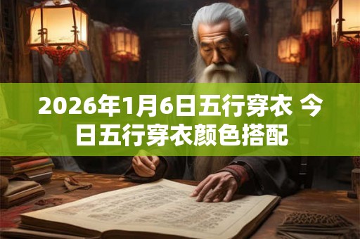2026年1月6日五行穿衣 今日五行穿衣颜色搭配