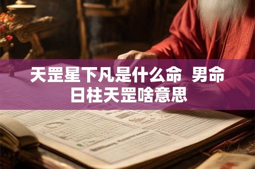 天罡星下凡是什么命 男命日柱天罡啥意思 天罡星下凡是什么命 男命日柱天罡啥意思