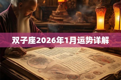 双子座2026年1月运势详解