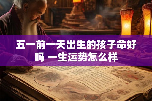 五一前一天出生的孩子命好吗 一生运势怎么样