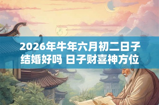 2026年牛年六月初二日子结婚好吗 日子财喜神方位