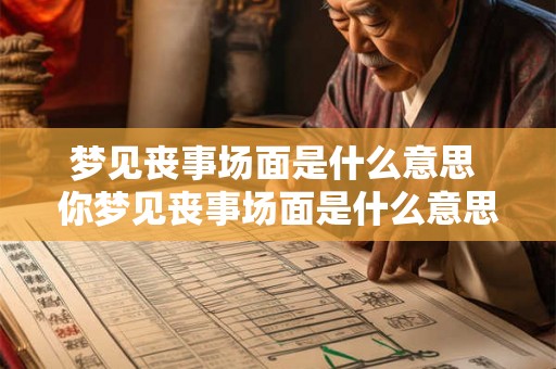 梦见丧事场面是什么意思 你梦见丧事场面是什么意思